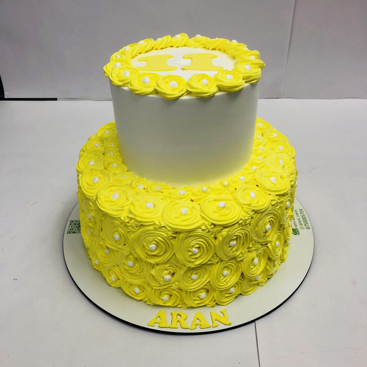 Yellow Floral Theme Beautiful Cake