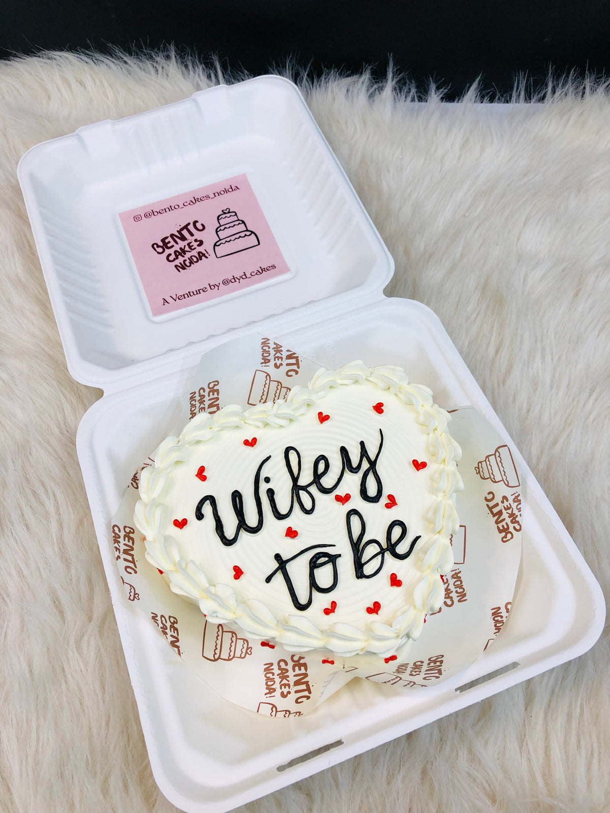 Wifey To Be Heart Bento Cake