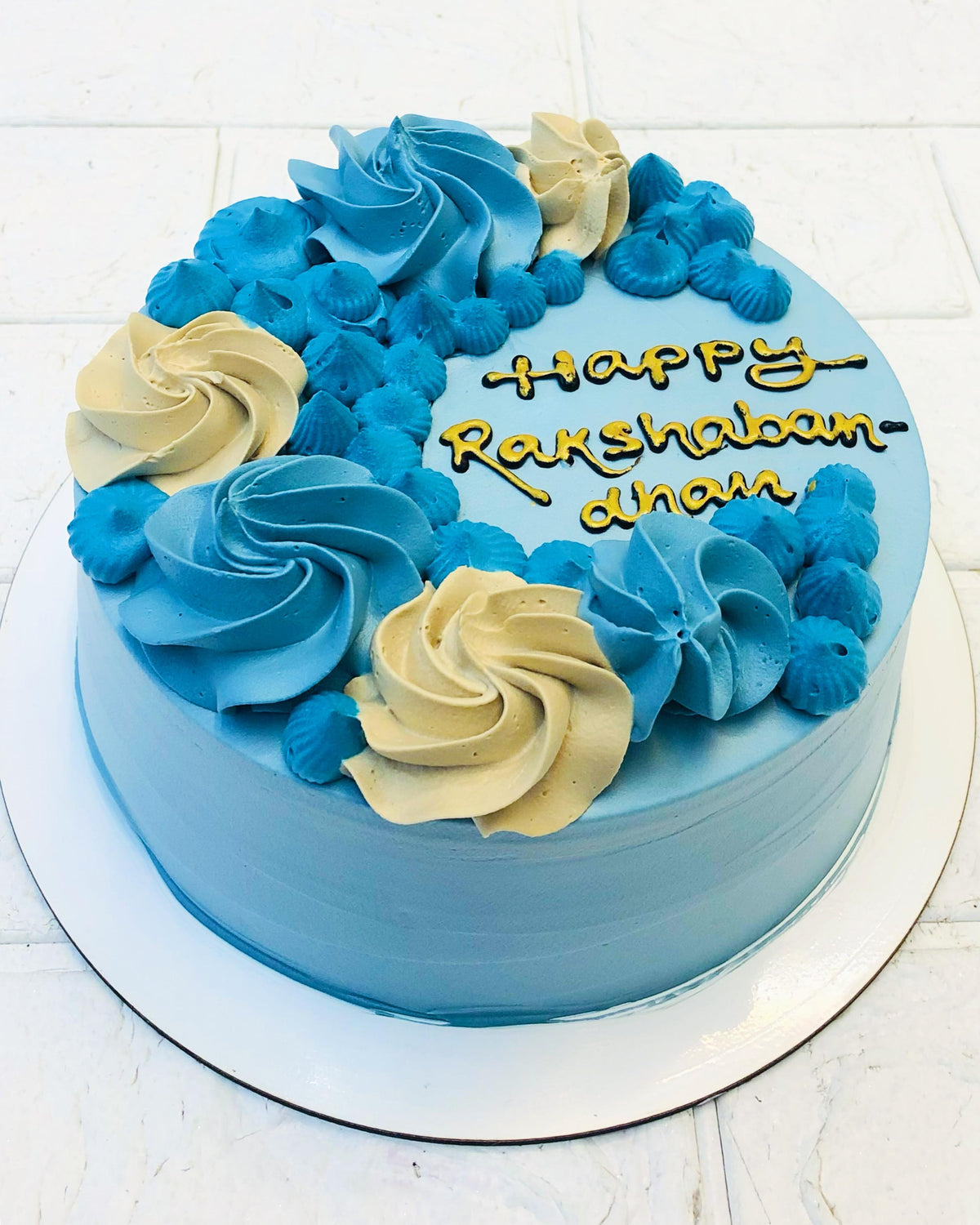 Raksha Bandhan Blue Cake