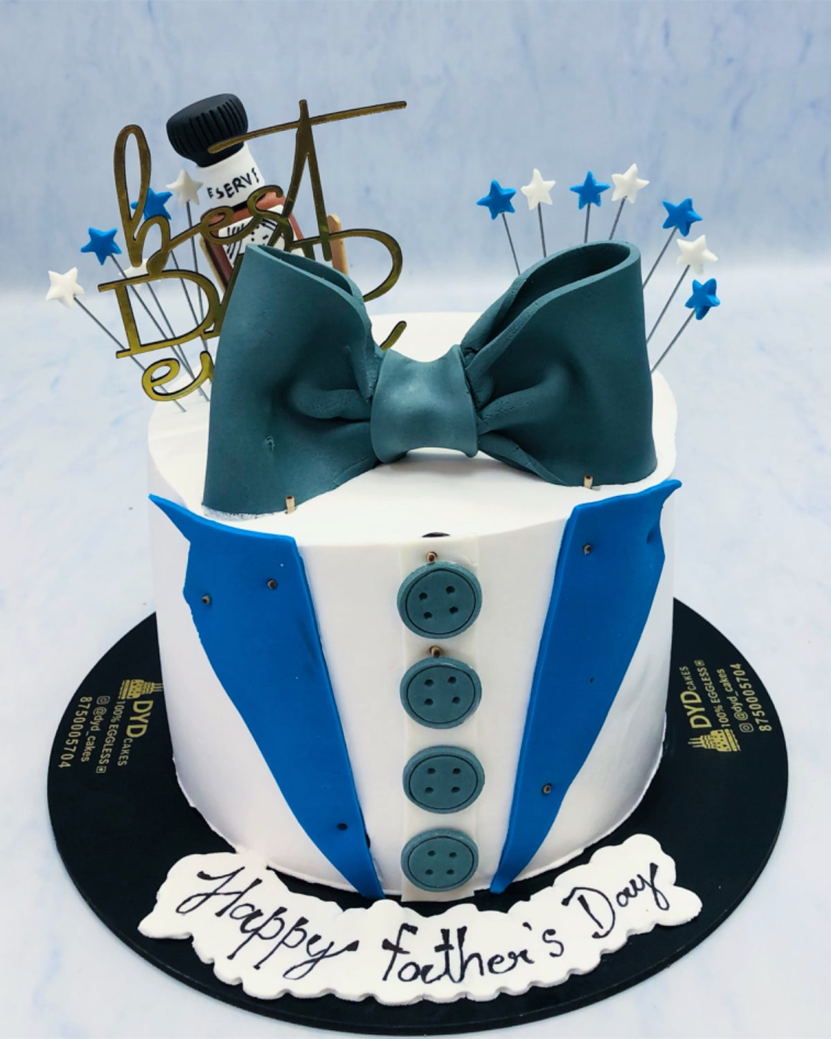 Tuxedo Fathers Day Theme Cake