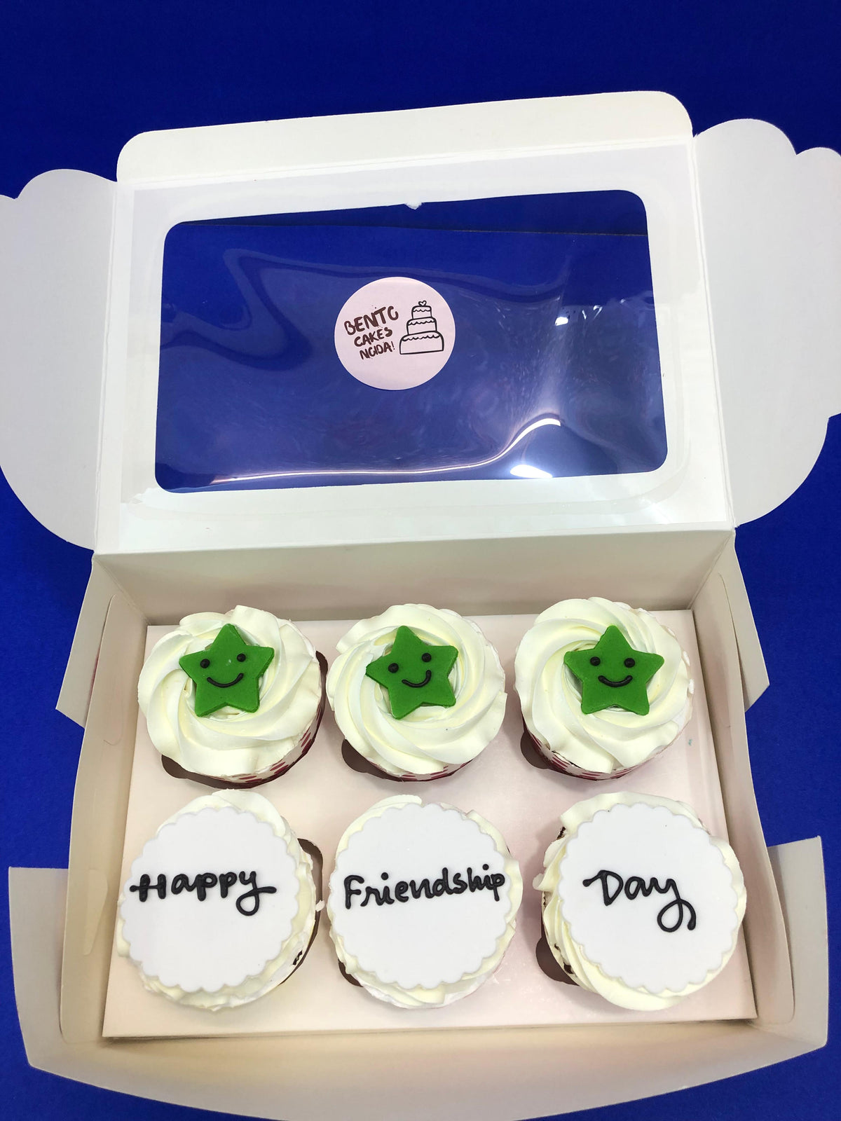 Friendship Day Star Cup Cakes Combo