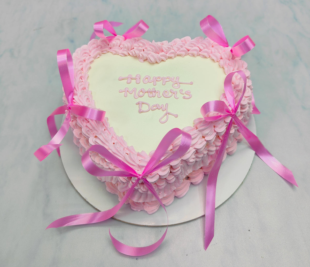 Heart Shape Beautiful Pink Cake