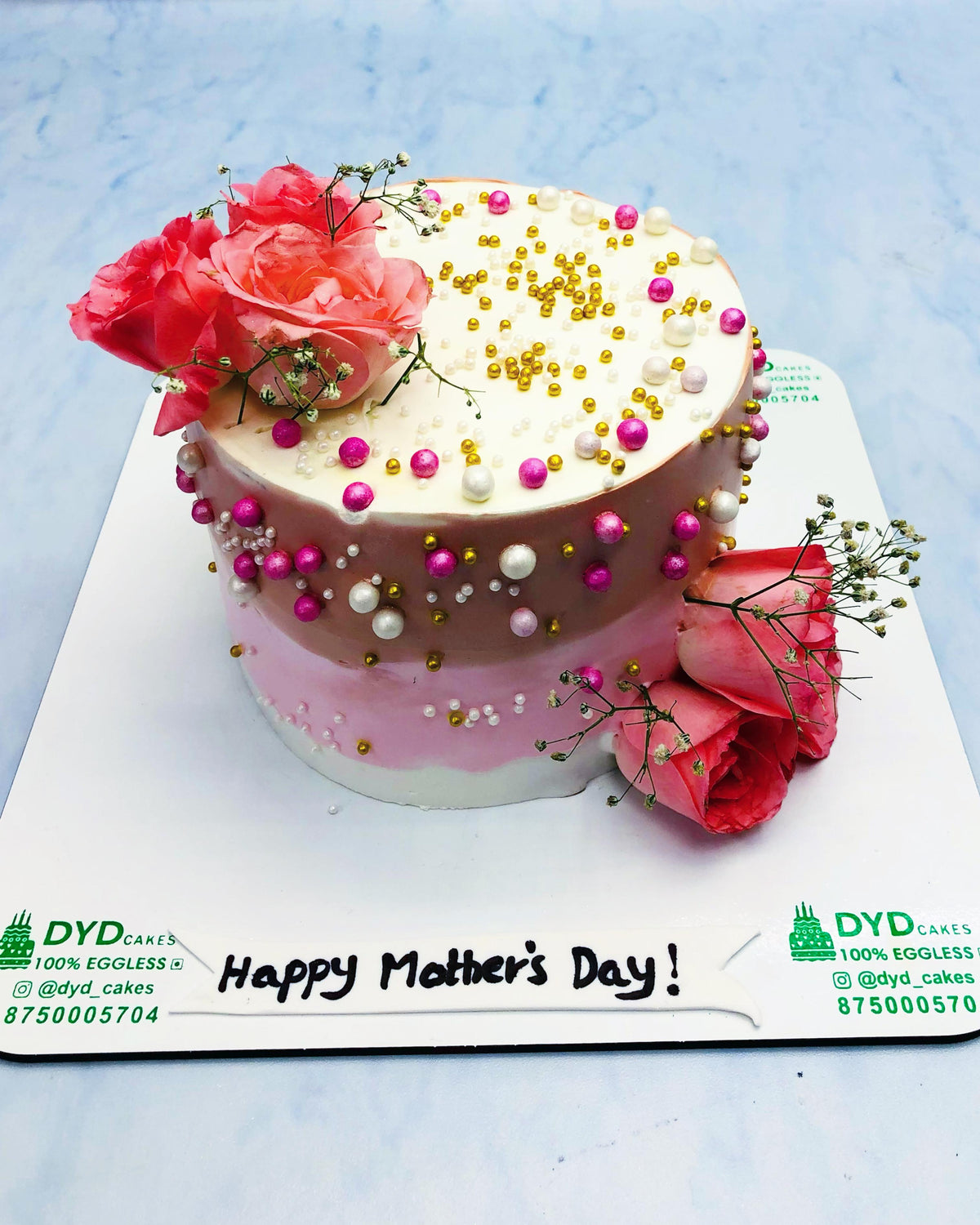 Mothers Day Red Rose Cake